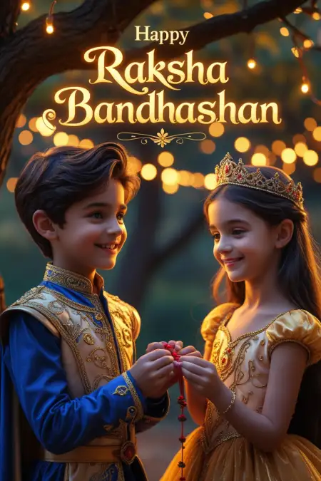 Personalized Rakhi Messages For Kids - Free Raksha Bandhan Wishes Download