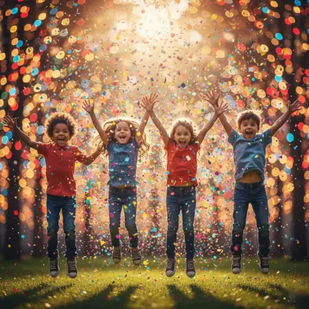 Free Photorealistic Children Day Morning Scene Background Background Download