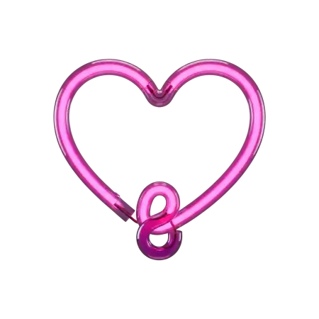 pink neon heart png - Heart Png Png