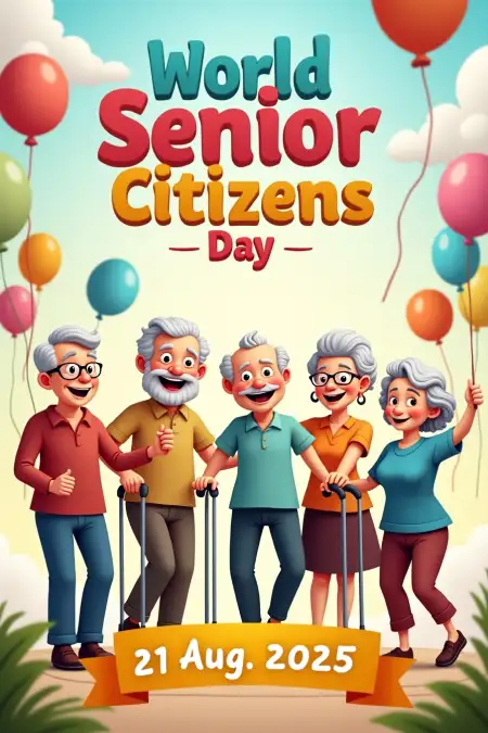Pinterest Pins For World Senior Citizens Day Posters - Free World Senior Citizens Day Download