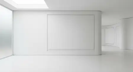 Plain White Background With 3d Wall Depth - Free Background Download