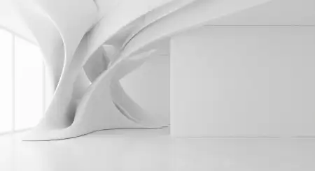 Plain White Background With Balanced Layout Design - Free Background Download