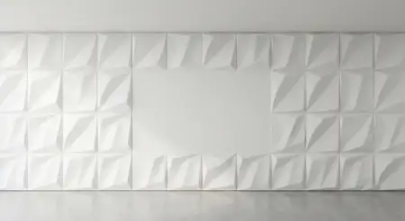 Plain White Background With Floating 3d Panels - Free Background Download