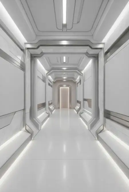 Plain White Background With Isometric Perspective - Free Background Download