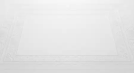 Plain White Background With Luxury Border Pattern - Free Background Download