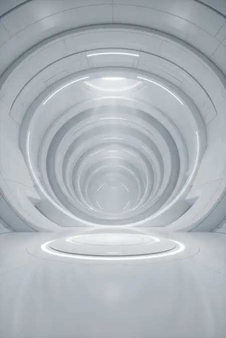 Plain White Background With Minimal 3d Waves - Free Background Download