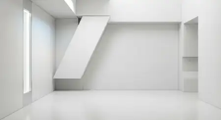Plain White Background With Premium 3d Composition - Free Background Download
