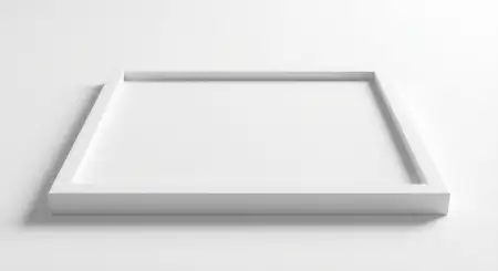 Plain White Background With Premium White Frame - Free Background Download