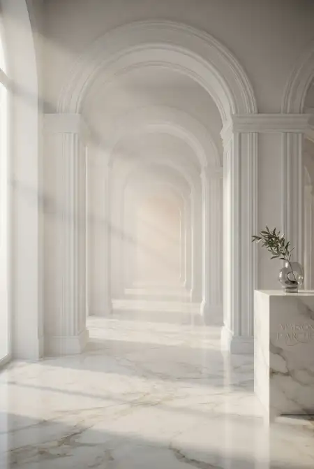 Plain White Background With Soft 3d Shadows - Free Background Download