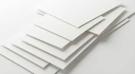 Plain White Background With Thick Card Paper Look - Free Background Download
