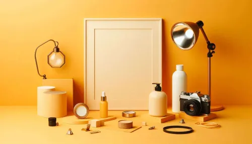 plain yellow orange background for product photography