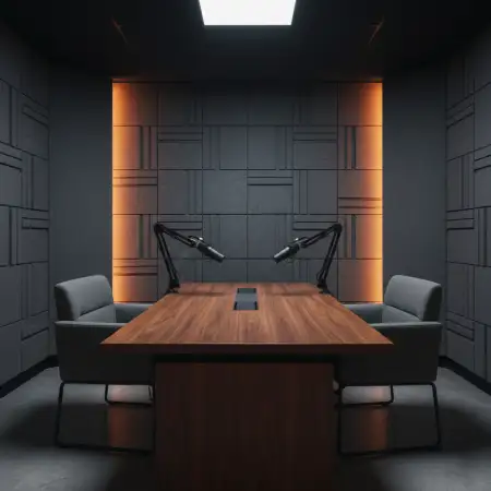 Podcast Studio Background For Content Creators - Free Podcast Studio Background Download