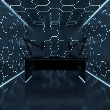 Podcast Studio Background For Tech Podcast - Free Podcast Studio Background Download