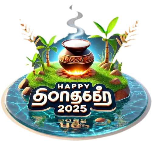 pongal wishes 2025 png with tamil text