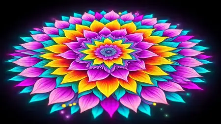 Pookalam Floral Onam Background Png - Free Background Download