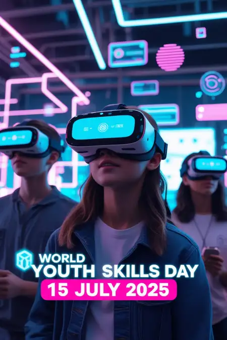 Poster For Skill Development Awareness Youth - Free World Youth Skills Day Download