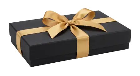 Premium Black Gift Box Png Matte - Free Gift Boxes Png Download