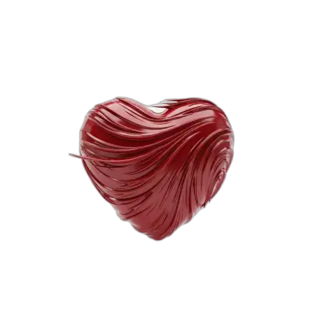 Premium Red Heart Png Isolated On Pure White Background Hd - Free Red Heart Png Download