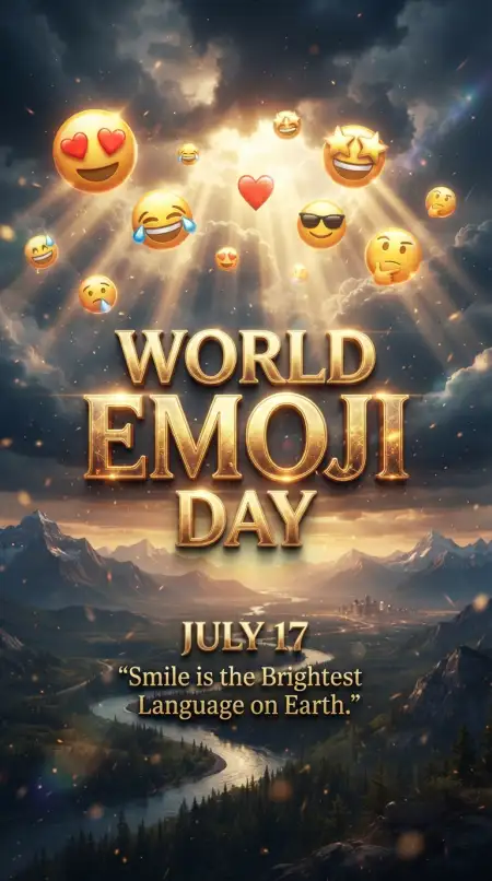 Premium World Emoji Day Poster - Free World Emoji Day Poster 2026 Download