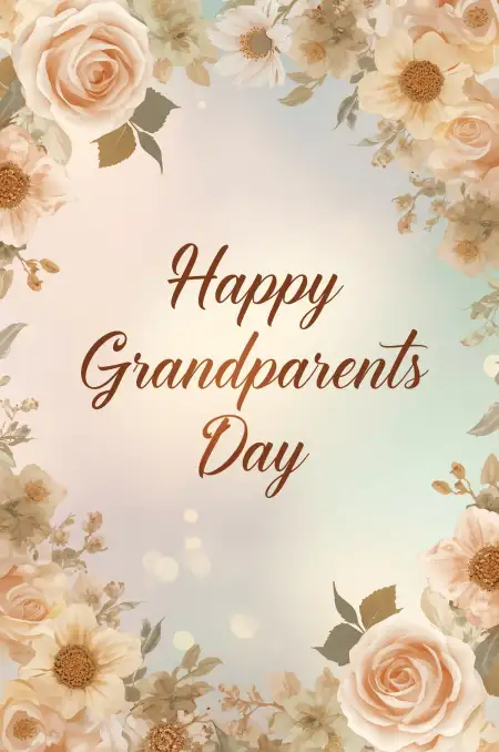 Printable Happy Grandparents Day Greeting Card Pdf - Free Happy Grandparents Day Download