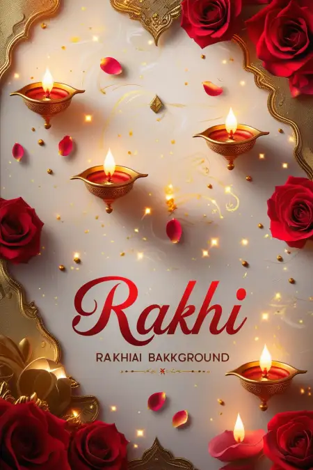 Printable Happy Rakhi Banner Background - Free Happy Rakhi Banner Background Download