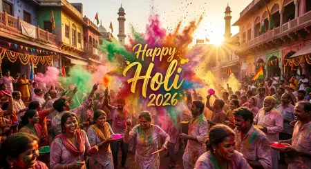 professional happy holi wishes 2026 message for office colleagues