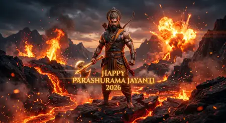 Professional Parashurama Jayanti Banner 2026 - Free Happy Parashurama Jayanti Wishes 2026 Download
