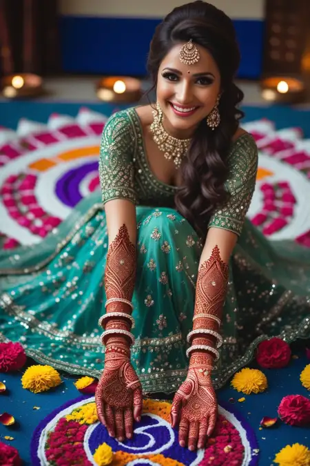 Professional Teej Mehndi Artist Design - Free Teej Mehndi Design Download