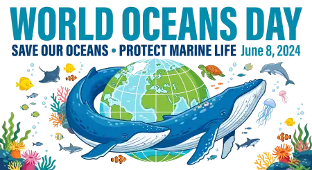 Protect Marine Life Png Design - Free World Oceans Day Png Download