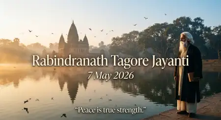 Rabindranath Tagore Jayanti 2026 Classic Wallpaper