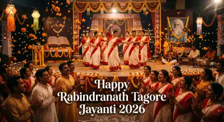 Rabindranath Tagore Jayanti 2026 Festival Graphics