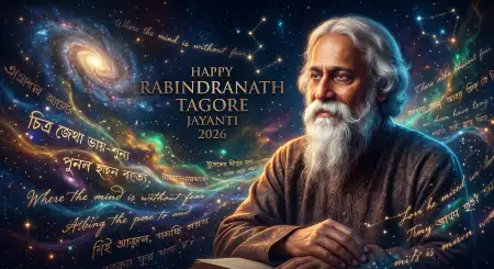 Rabindranath Tagore Jayanti 2026 Full Hd Images