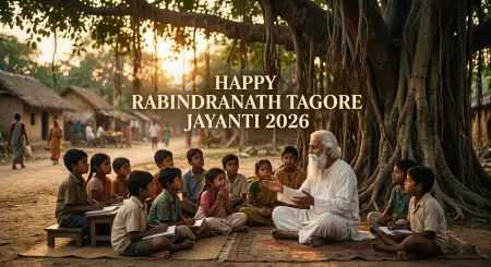 Rabindranath Tagore Jayanti 2026 Status Images