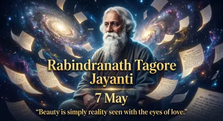 Rabindranath Tagore Jayanti Premium Social Media Banner