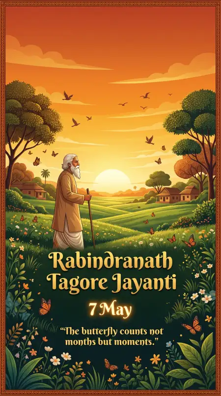 Rabindranath Tagore Jayanti Quotes For Whatsapp