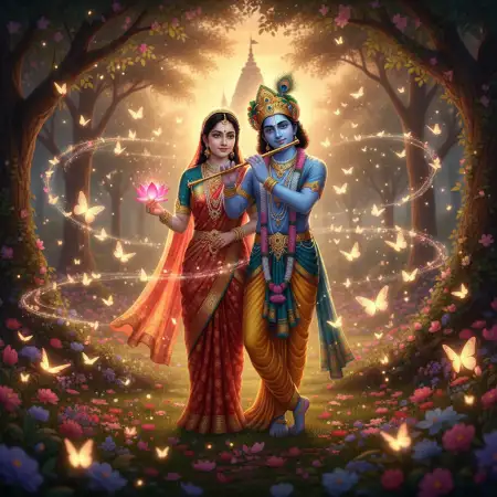 Free Radha Krishna Love Couple Hd Wallpaper Background Download