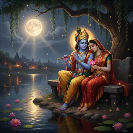 Free Radha Krishna Wallpapers For Bhajan Poster Background Download