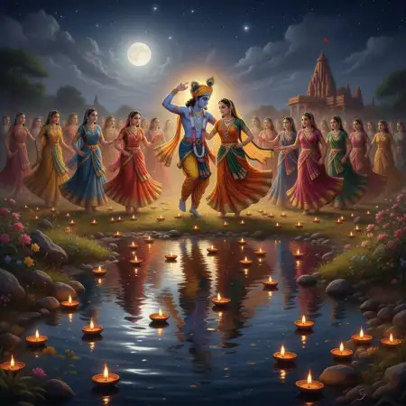 Radha Krishna Wallpapers In Vrindavan Background - Free Background Download