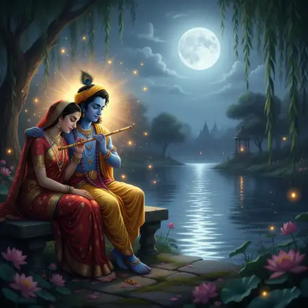Radha Krishna Wallpapers With Nature Background - Free Nature Background Download