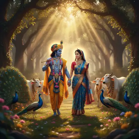 Radha Krishna Wallpapers With Radha Rani Quotes - Free Wallpaper Quotes Download