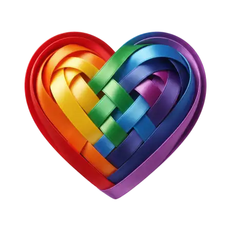 rainbow heart png transparent
