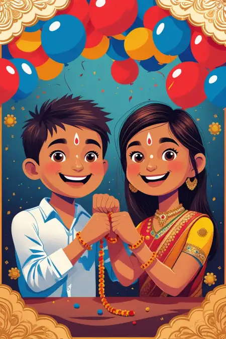 Rakhi Background Banner For Online Greeting Card - Free Py Rakhi Banner Background Download