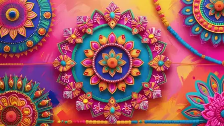 Rakhi Background Banner For Website Header - Free Happy Rakhi Banner Background Download
