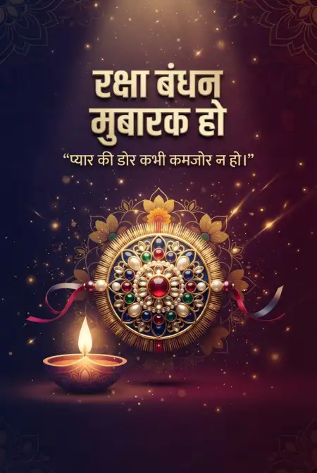 Free Rakhi Festival Wishes In Hindi Image Download