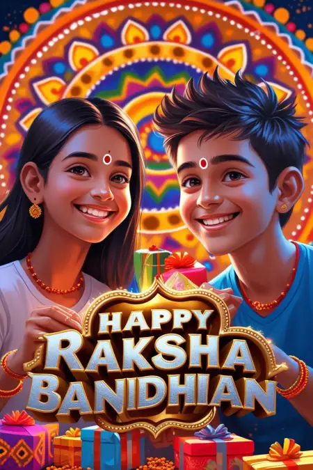 Rakhi Greetings Card Message For Sister - Free Raksha Bandhan Wishes For Sister Download