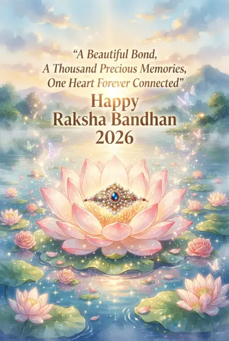 Raksha Bandhan 2026 Heartfelt Wishes - Free Happy Raksha Bandhan Wishes 2026 Download