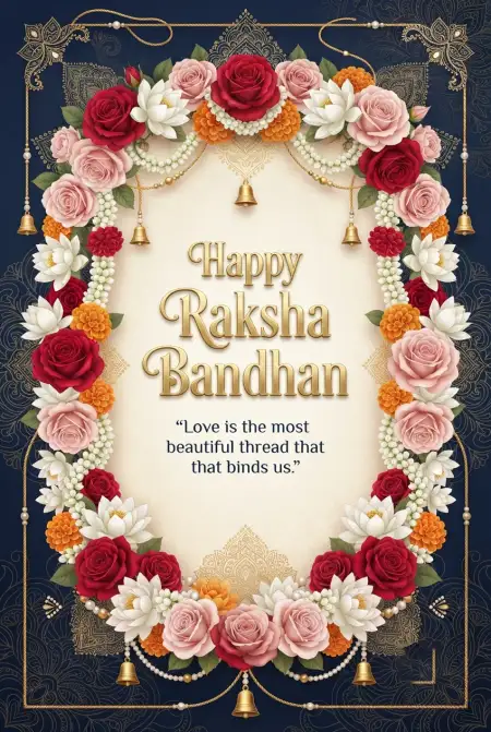 Raksha Bandhan 2026 Wishes With Quotes - Free Happy Raksha Bandhan Wishes 2026 Download