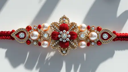 Raksha Bandhan Background In Orange And Red Theme - Free Orange Download