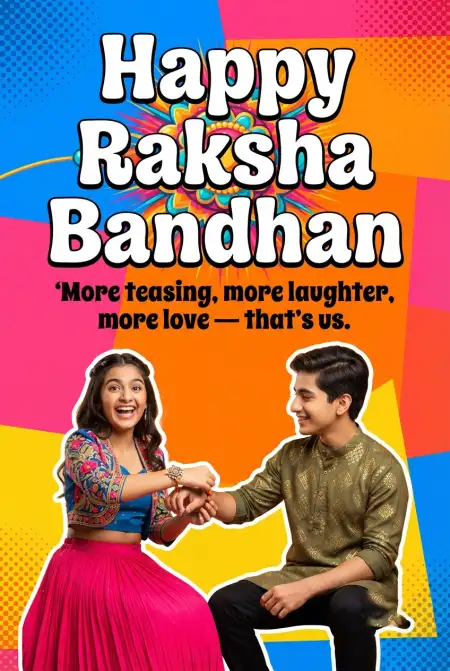 Raksha Bandhan Greetings Celebrating Love Between Siblings - Free Happy Raksha Bandhan Greetings Download