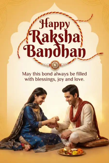 Raksha Bandhan Greetings For Beloved Sister - Free Happy Raksha Bandhan Greetings Download